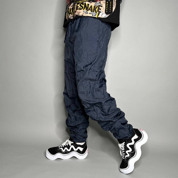 Track pants with elastic ankle sale