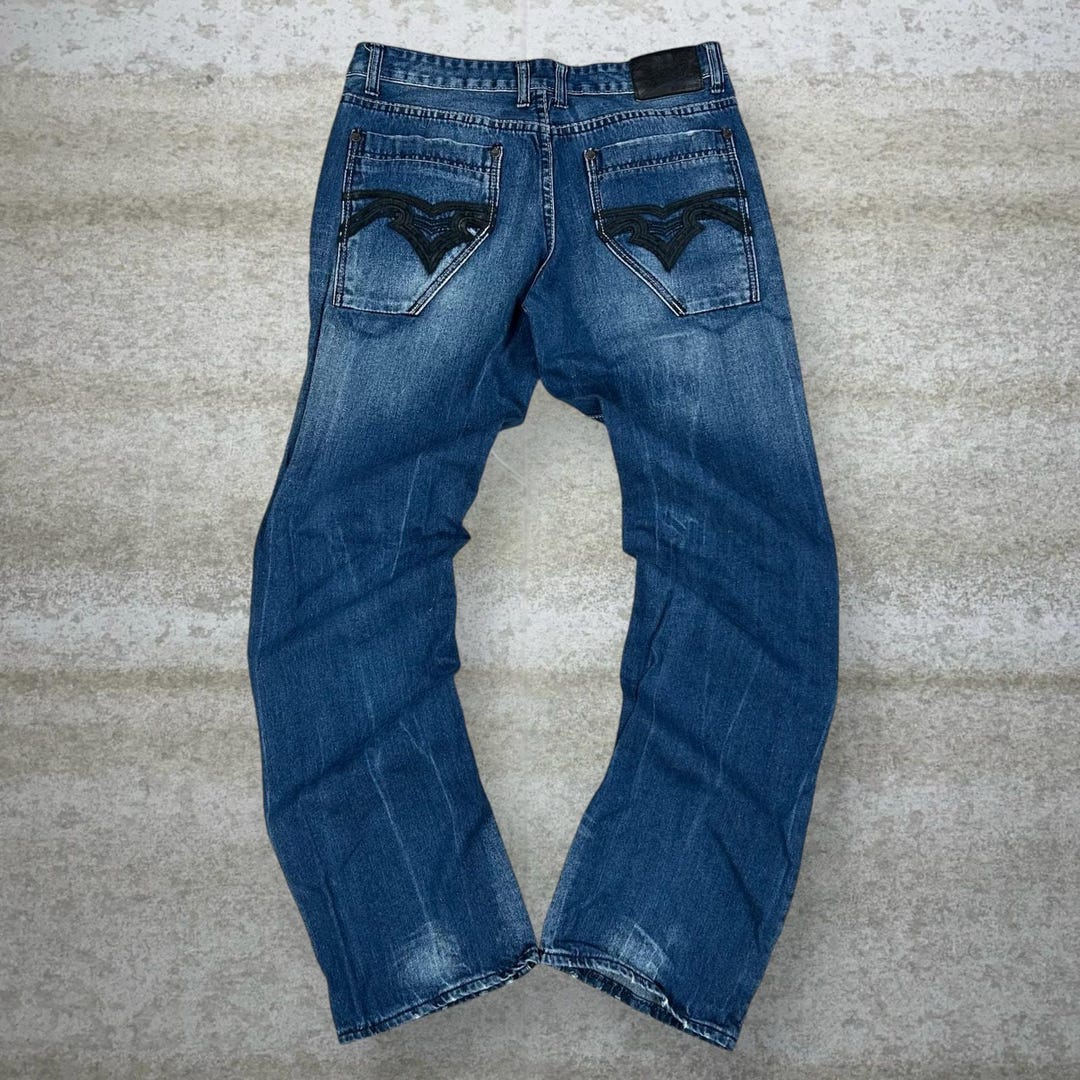 Vintage Y2K Dinamit Jeans 34x32 Regular Straight Leg Dark Wash
