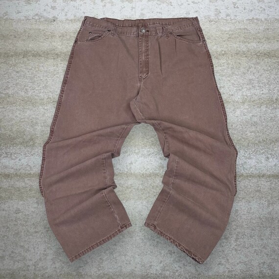 Vintage Dickies Carpenter Pants Chocolate Brown Canvas Black