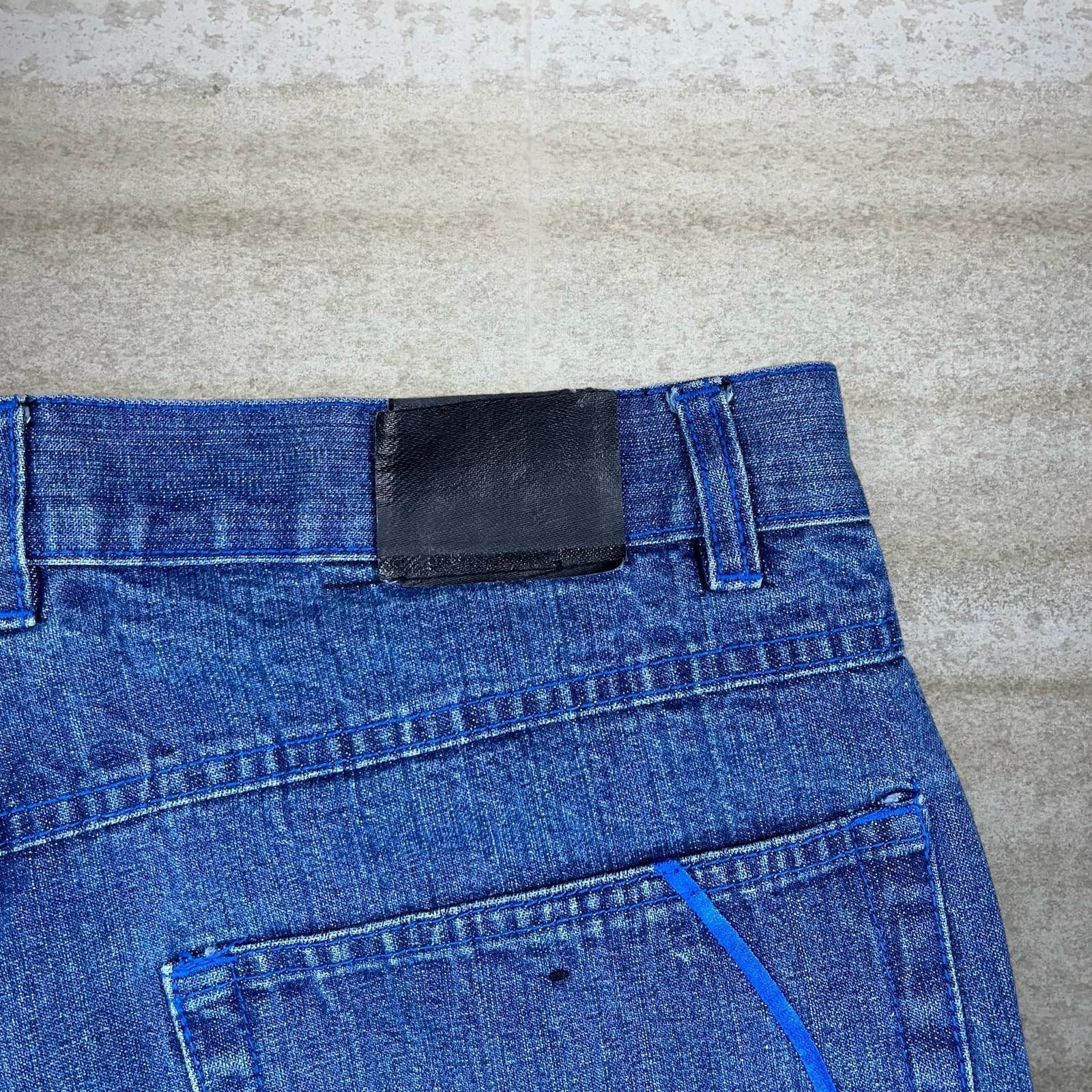Vintage Skater Wide Leg Jeans 36x32 Noiz Medium Wash Baggy Vintage Skater Wide Leg Jeans 36x32 Noiz Medium Wash Baggy