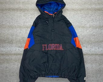 Vintage Florida Gators Puffer Starter Jacket XL Jet Black