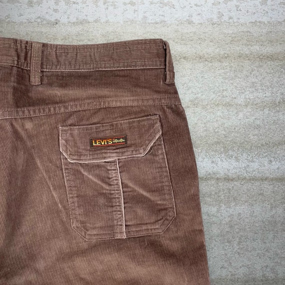 True Vintage Levis Corduroy Pants Chocolate Brown… - image 3