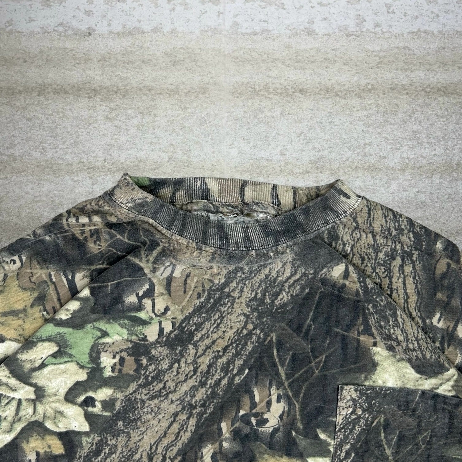 Vintage Mossy Oak Hunting Camo Shirt Mens 2XL Cotton Short