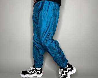 Y2K Nike Nylon Shell Track-pants Tracksuit Bottom Size S 4