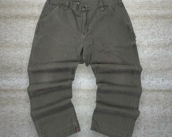 パンツ 90s Carhartt Mexico made Painter pants Vintage Paint Splattered Thrashed Carhartt Painter Pants