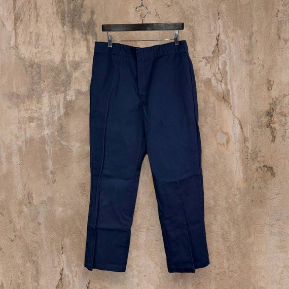 Vintage Navy Blue Dickies Khakis Pants Relaxed Fi… - image 3