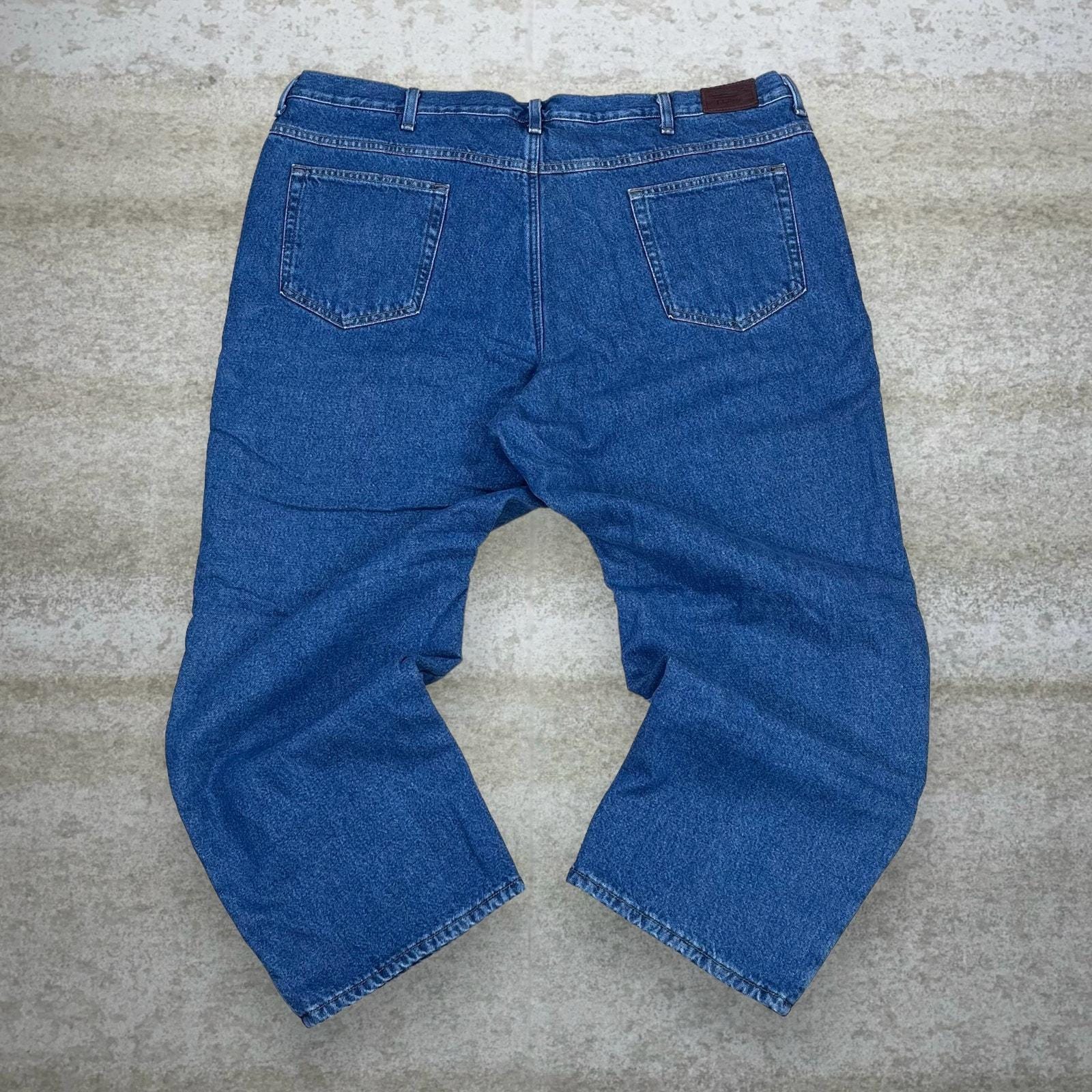 Vintage 90s LL Bean Jeans 46x29 Relaxed Medium Wash Work Wear
