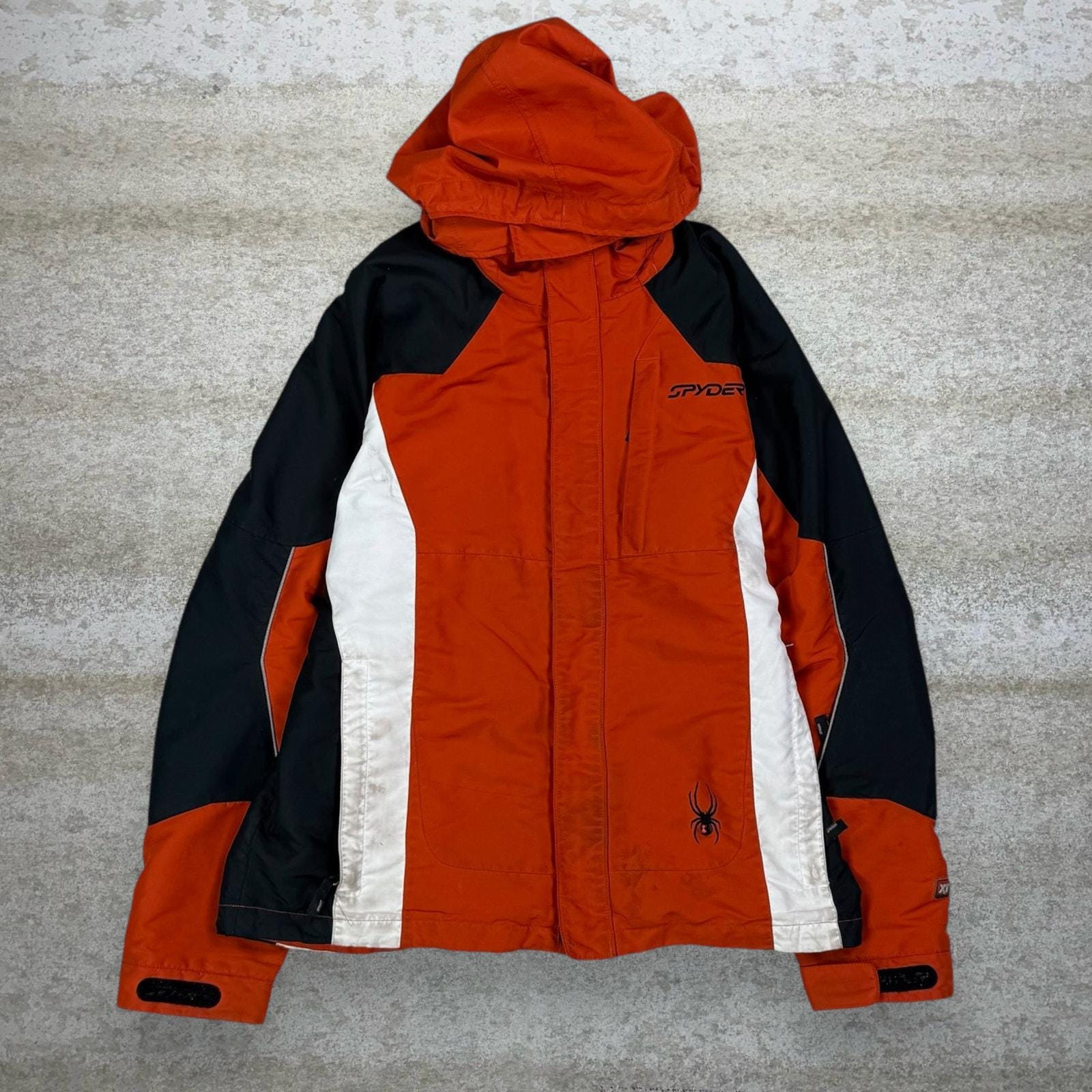 Vintage 90s Spyder Windbreaker Ski Jacket Mens XL Burnt Orange