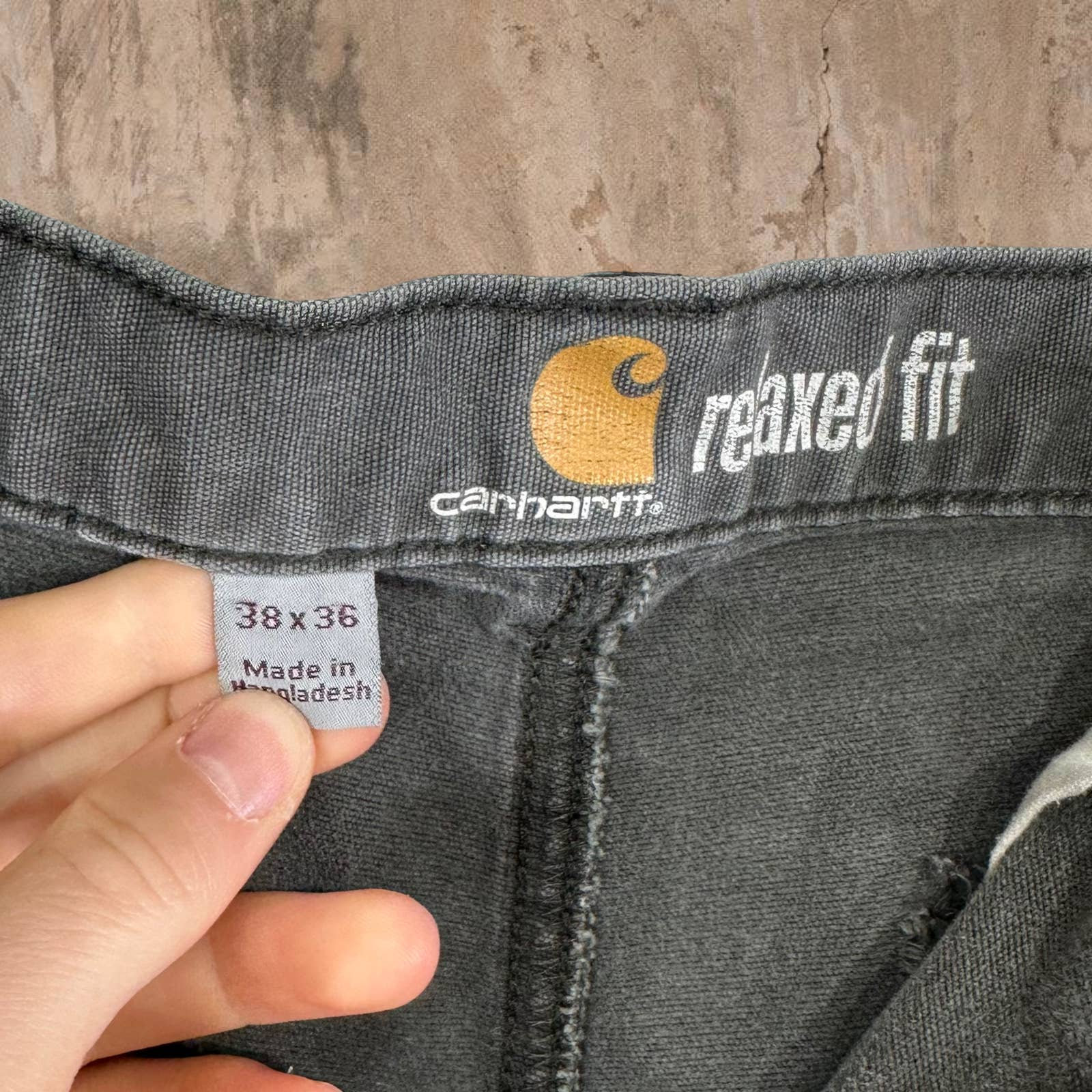 Vintage Carhartt Carpenter Pants Iron Grey Canvas Relaxed Fit - Etsy