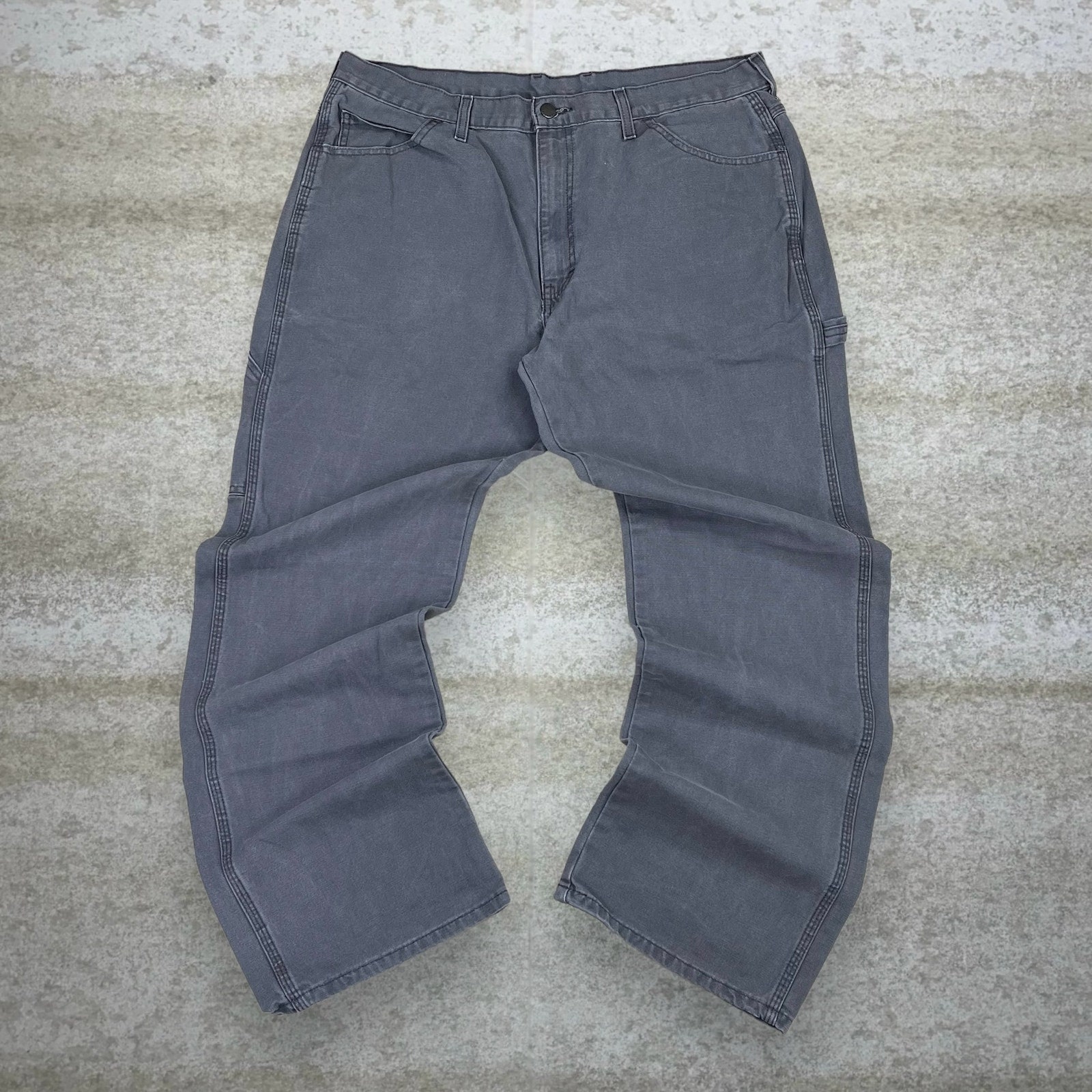 90s Old Dickies × Duron Paint 50years Vtg Dickies Thrashed Faded Distress Paint Pants 32 Grunge