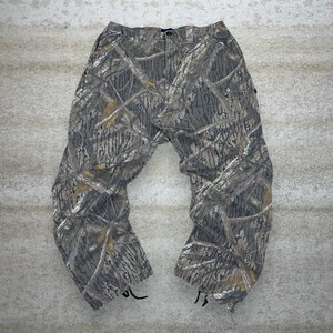 Vintage 90er Jahre Mossy Oak Jagd Camo Taktische Hose 38x32 Baggy Weites Bein Fit Bild 2
