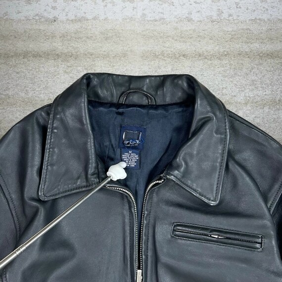 90s OLD GAP leather zip up jacket 中綿 XL - メルカリ