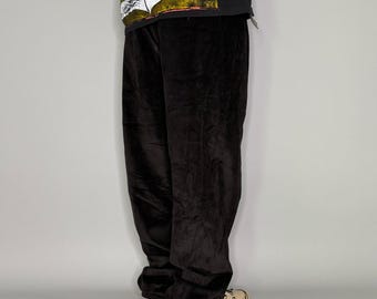 Vintage Y2K Nautica Cord Hose 38x32 Baggy Fit Dunkelbraune Faltenfront Neu mit Etikett