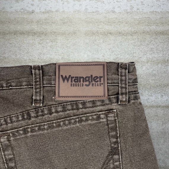 Vintage Quilt Lined Wrangler Jeans Chocolate Brow… - image 4