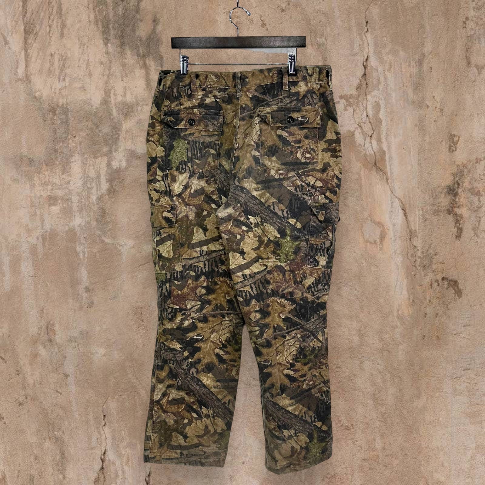 Pantalon cargo vintage Mossy Oak Companions baggy camouflage 36 x 32