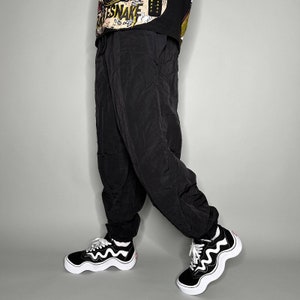 Nylon sweatpants with lining sales