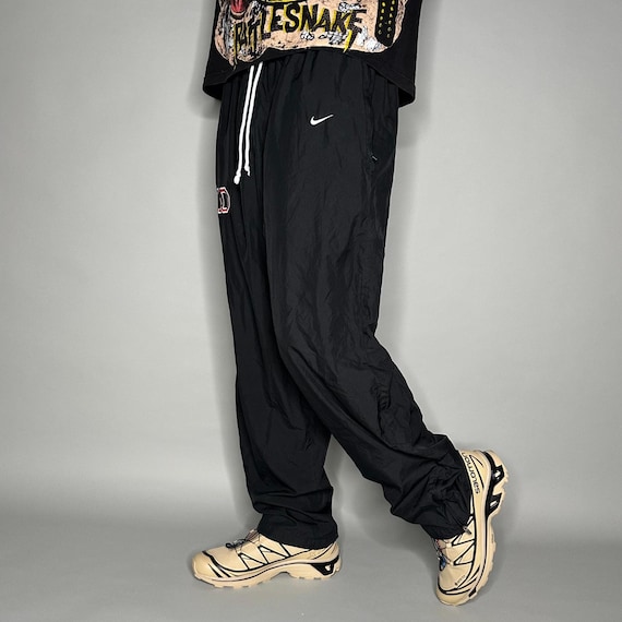 Buy Vintage Y2K Nike Track Pants Mens XL Baggy Wide Leg Jet Black