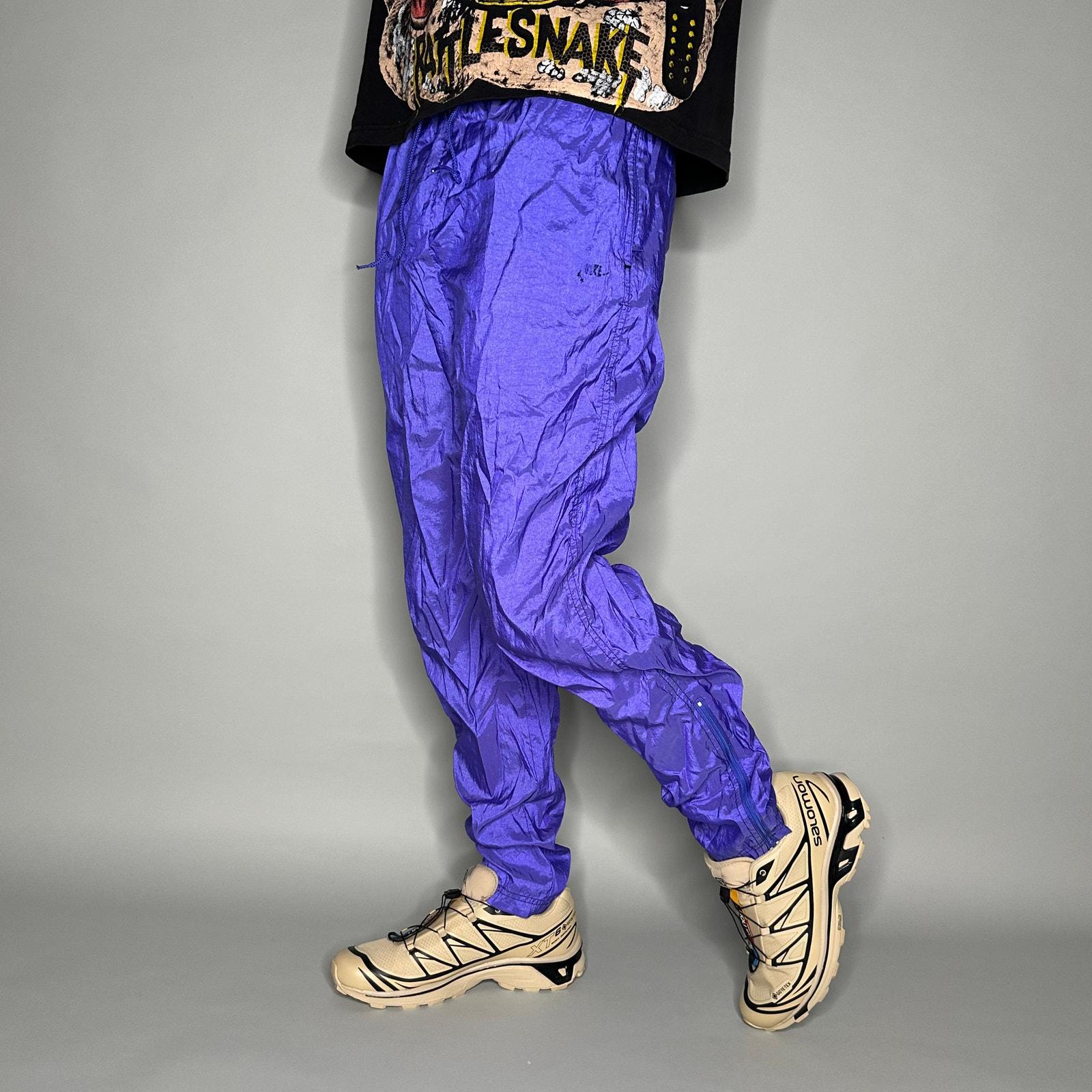 Purple Nylon Pants - Etsy