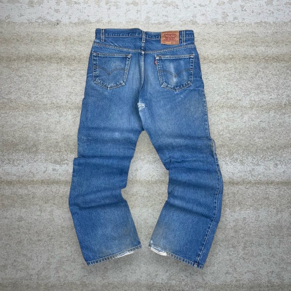 Vintage Levi's 517 Jeans Slim Fit Boot Cut Dark W… - image 1