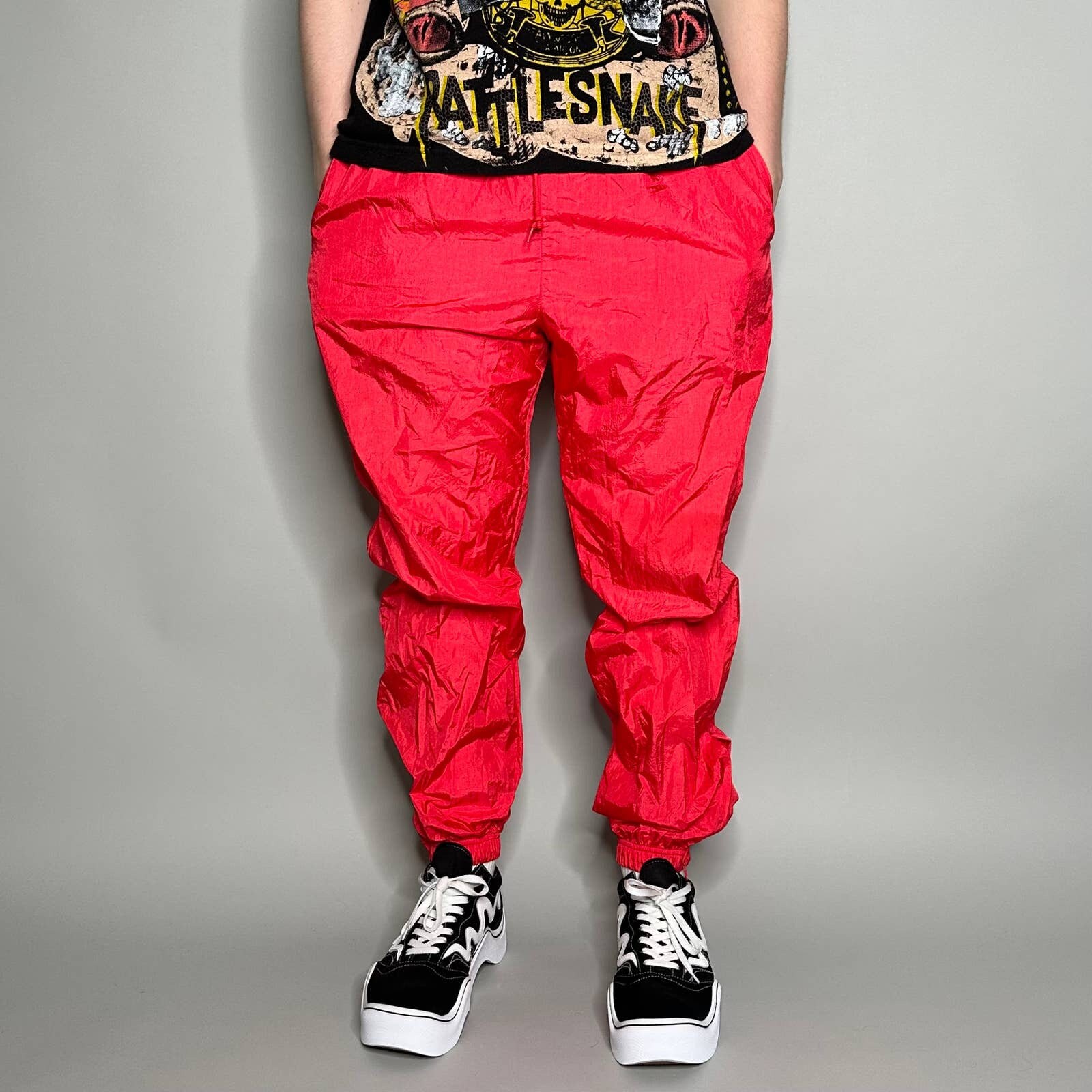 ☆BADBLOOD☆ Vintage Club Nylon Reversible Track Pants Check BAD BLOOD ADS Vintage Nylon Track Pants - Navy – SeoulSeoul