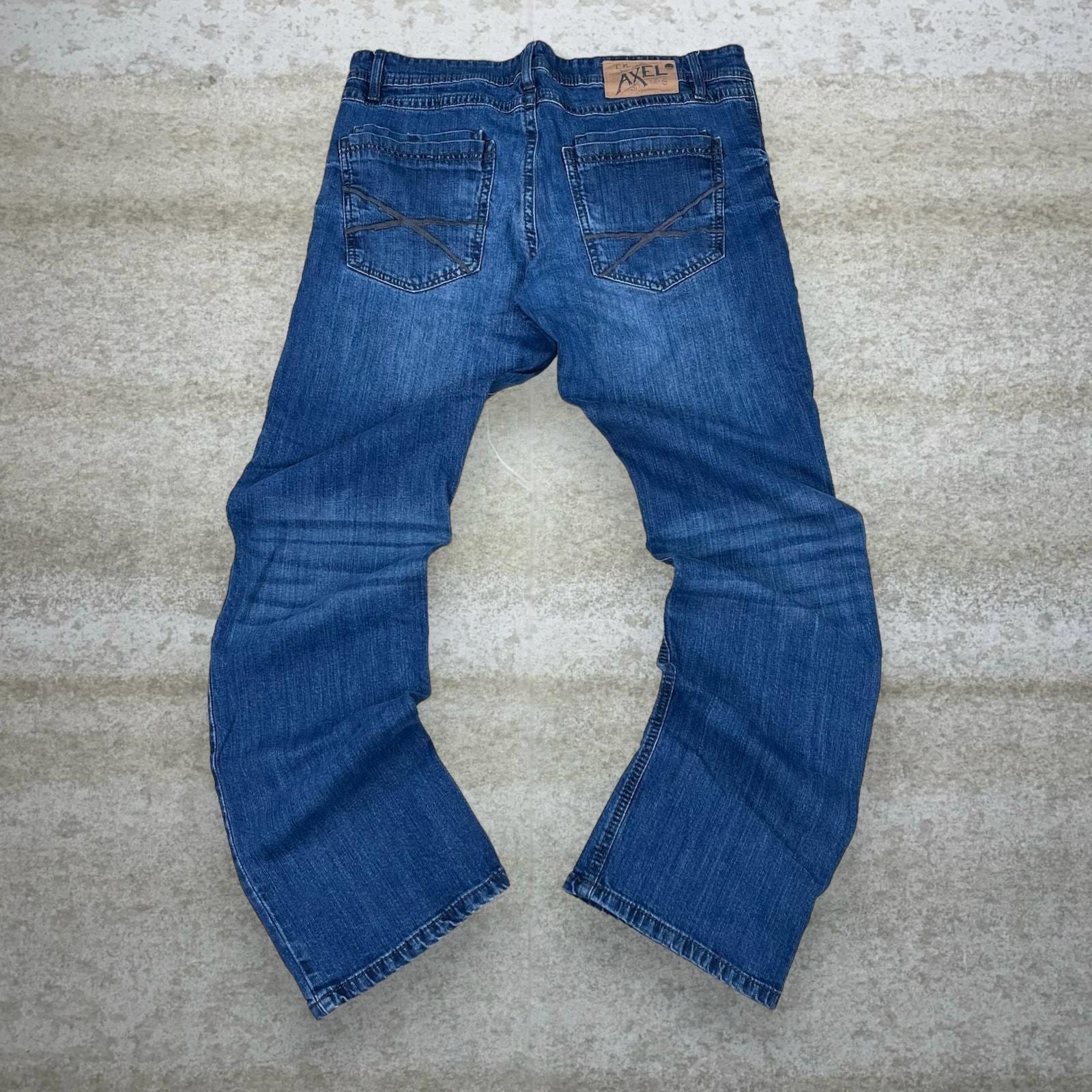 Vintage Y2K Axel Skater Jeans 34x34 Relaxed Fit Dark Wash Denim