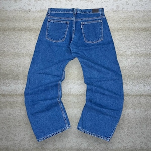 Vintage Levis Silver Tab Jeans Baggy Wide Leg Fit Medium Wash Womens 12 90s