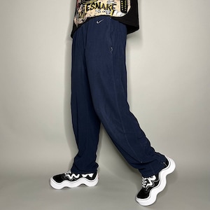 Nike Joggers 90s Vintage Baggy Track Pants Grey Size Medium SKU