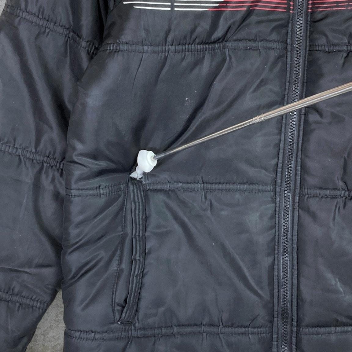 Vintage 90s Ecko Unlimited Puffer Jacket Youth XL Black Polyester
