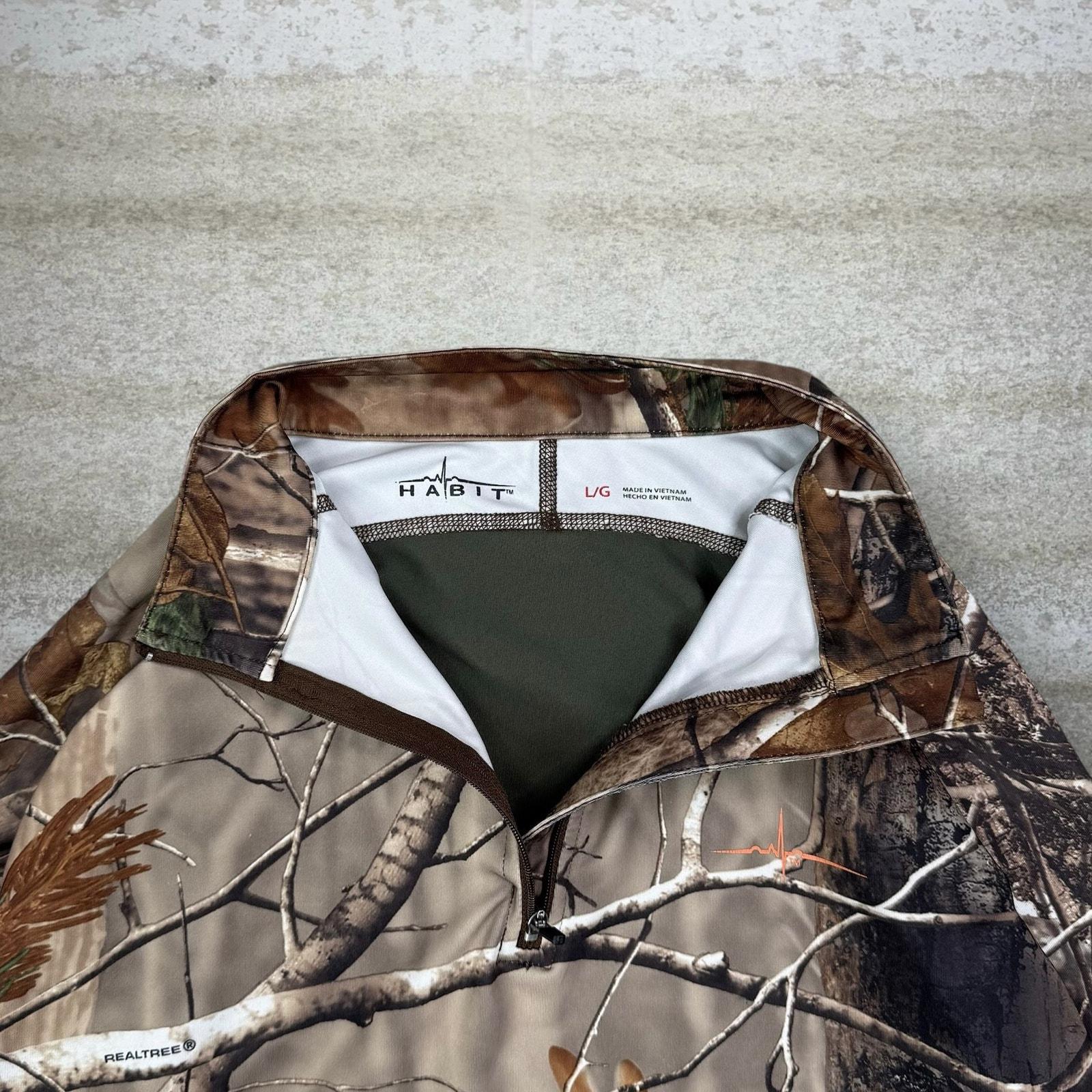 ジャケット・アウター 9090 Washed Track Jacket Real Tree L Vintage Realtree Hunting Camo Jacket L Quarter Zip Woodland