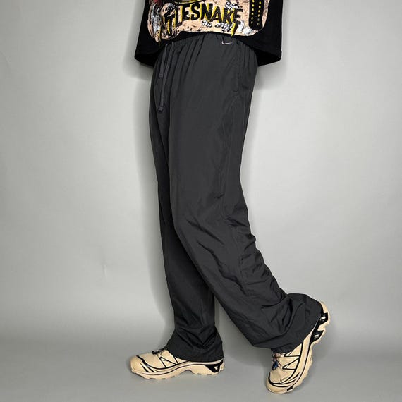 Vintage Nike Trainingshose Damen XL Dunkel Grau Polyester