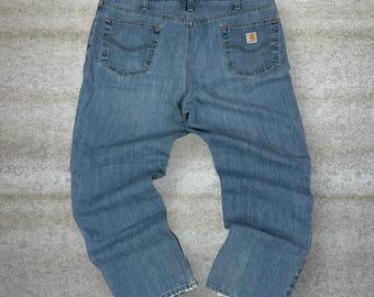 Vaqueros Carhartt vintage de los años 90, corte relajado, lavado claro, 42 x 32