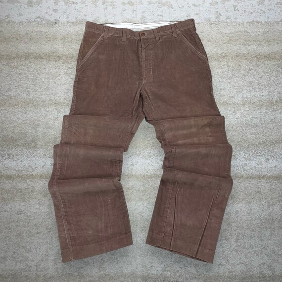 True Vintage Levis Corduroy Pants Chocolate Brown… - image 2