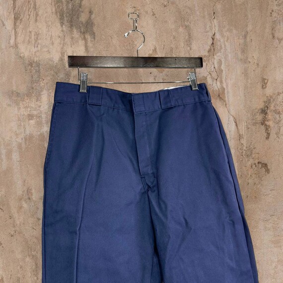 Vintage Navy Blue Dickies Khakis Pants Relaxed Fi… - image 4