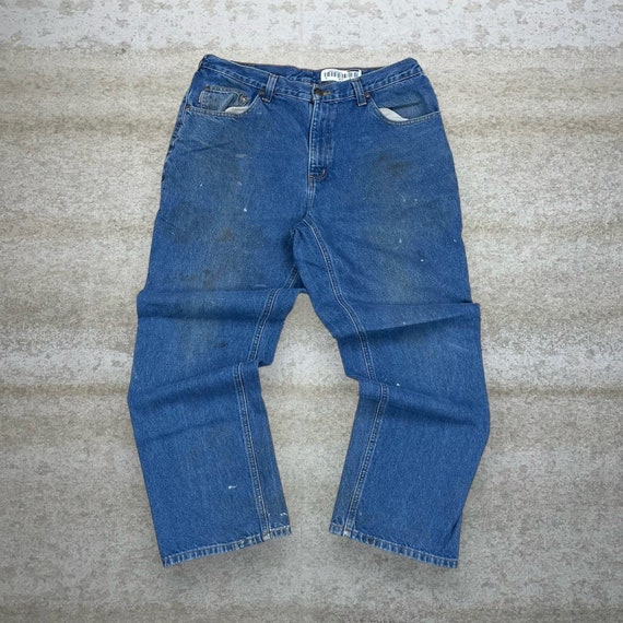 Vintage Carhartt Jeans Relaxed Fit Medium Wash Wo… - image 2