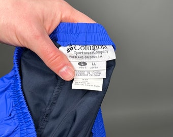 2025年レディースファッション福袋 Mens Pants Track Rain Columbia Vintage L Sweatpants Blue ロング