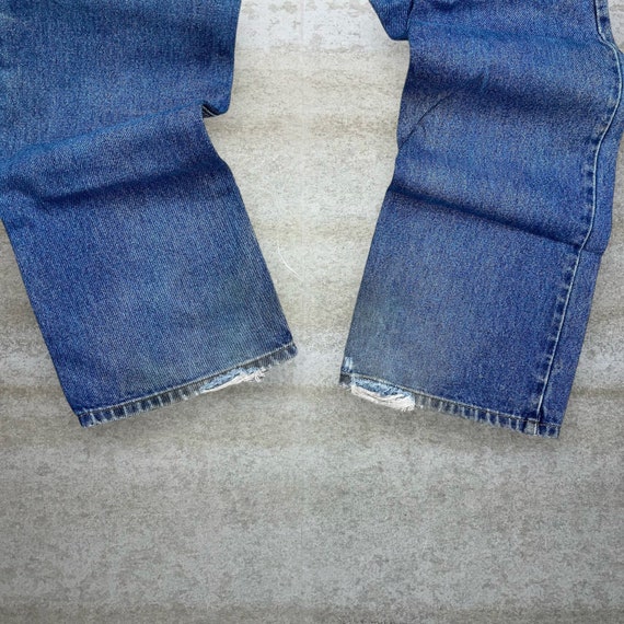 Vintage Levi's 517 Jeans Slim Fit Boot Cut Dark W… - image 7