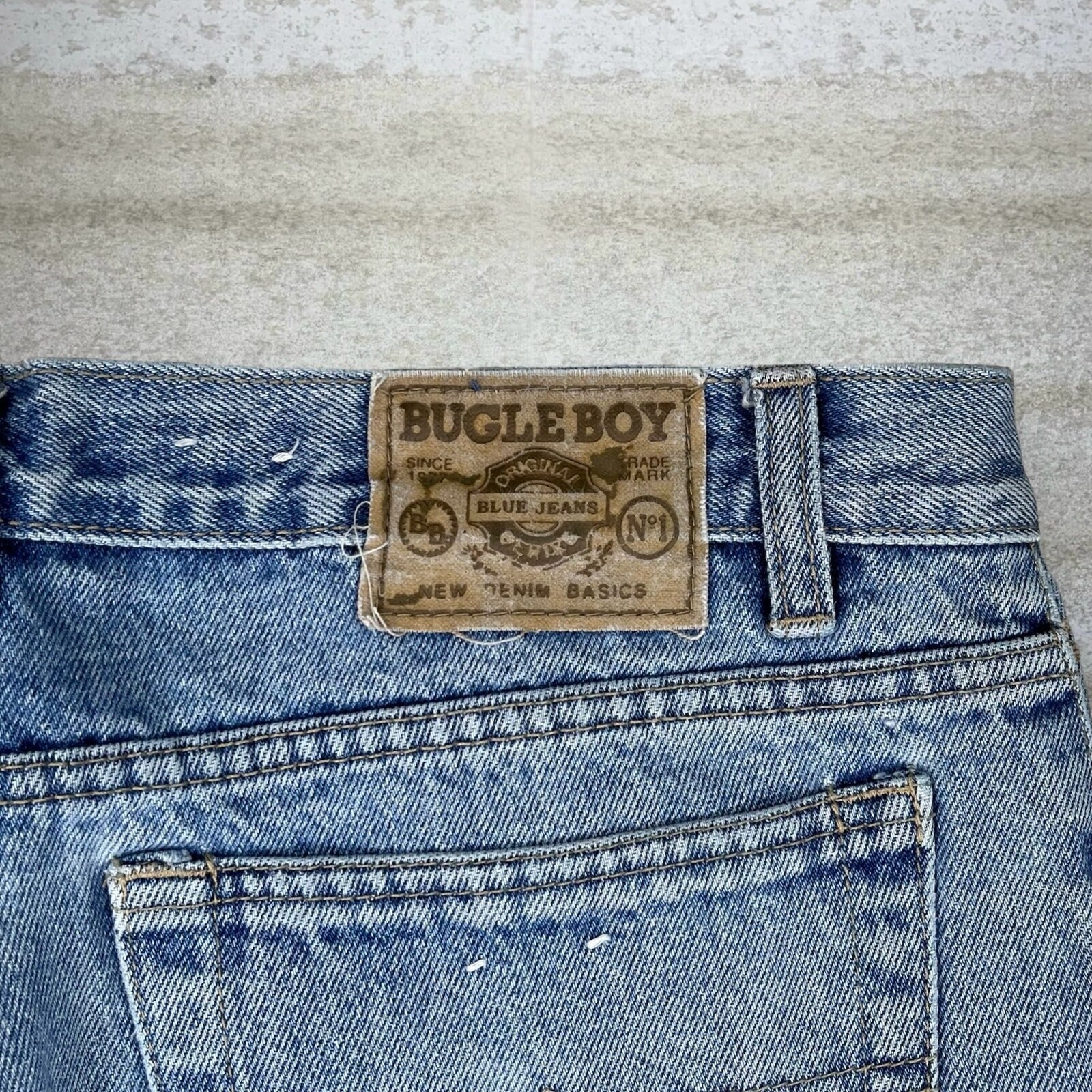 Vintage Bugle Boy Jeans Light Wash Straight Fit BBC