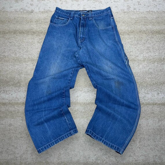 Vintage Y2K Brooklyn Xpress Wide Leg Carpenter Jeans 36x30 Baggy