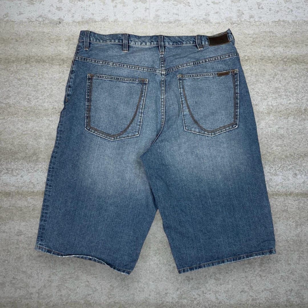 Vintage 90s Sean John Jean Shorts 38x16 Baggy Wide Leg Fit Light