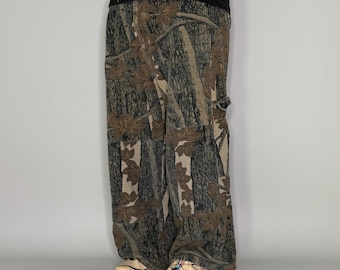 Vintage 90s Rebark Camo Pants 56x28 Baggy Wide Leg Woodland Gander Mountain