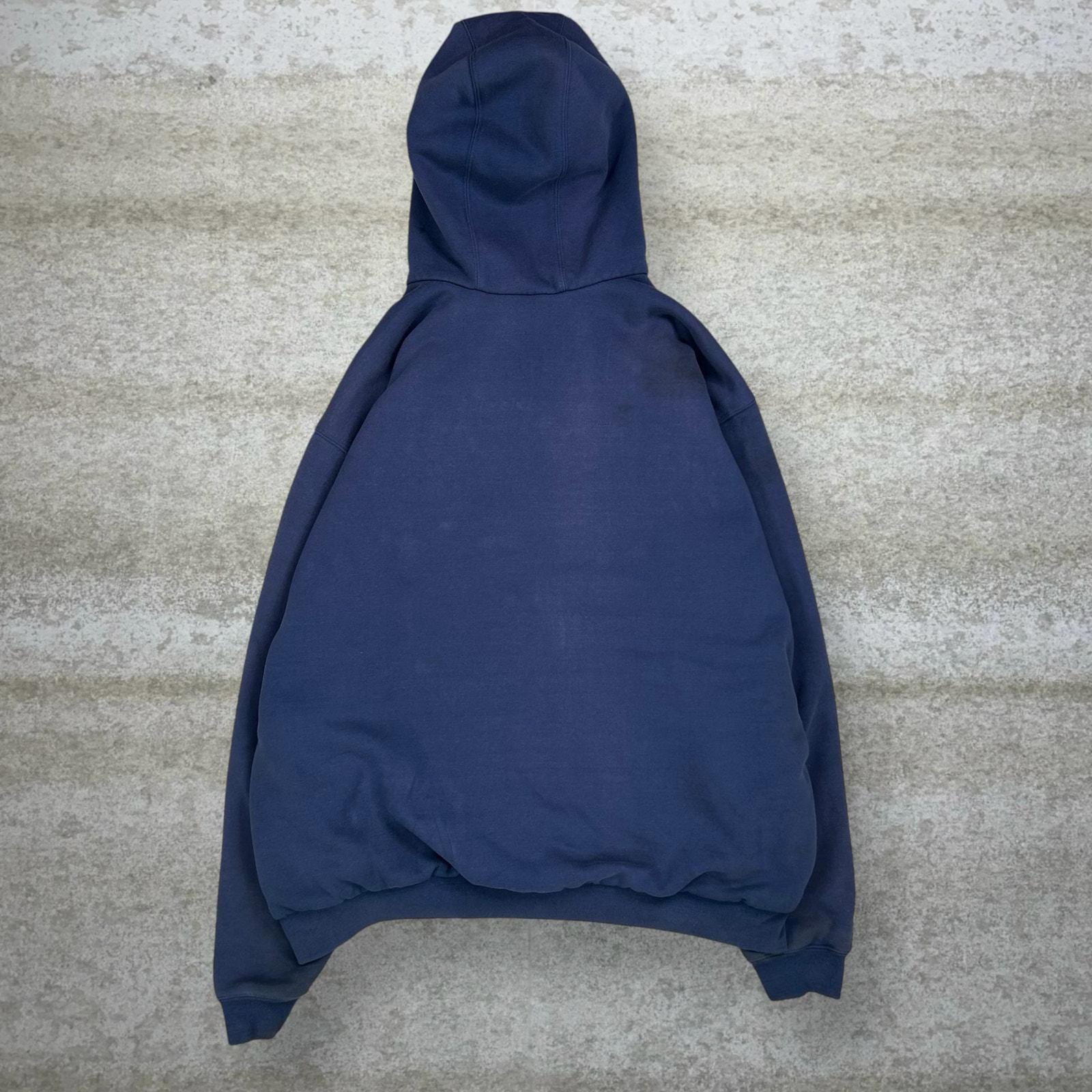 Vintage Carhartt Hoodie 2XL Navy Blue Cotton Mesh Lined Full