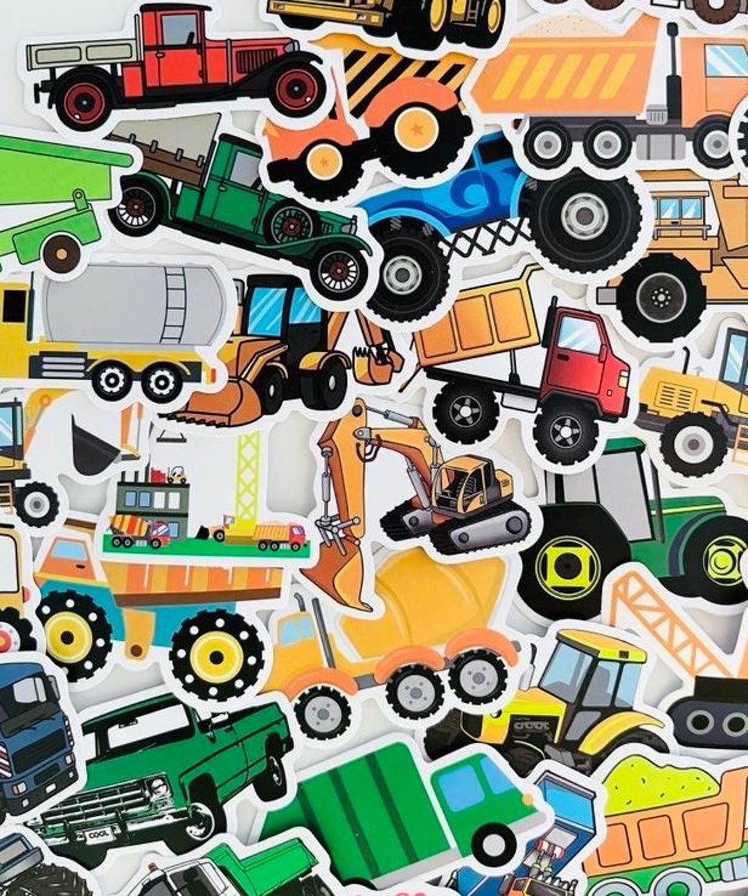 Big Rig Stickers 1- 50 Pcs Trucks & Tractors Stickers, Big Rigs, School Supplies, Party ...