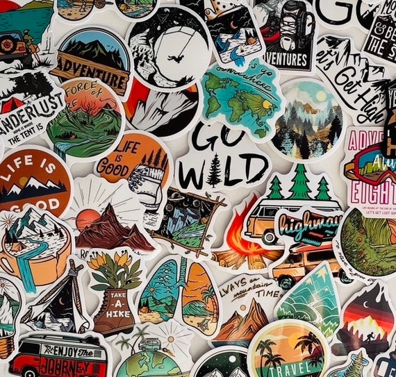 Camping & Hiking Glow Sticks 50 PCS Outdoor Adventure Sticker For Water ...