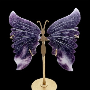 Lepidolite Butterfly Wings – Soothing Crystal Décor and Energy Tool