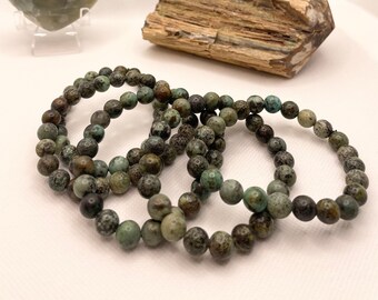Afrikanisches Türkisarmband (8 mm) | Inspirierender und transformativer Edelsteinschmuck