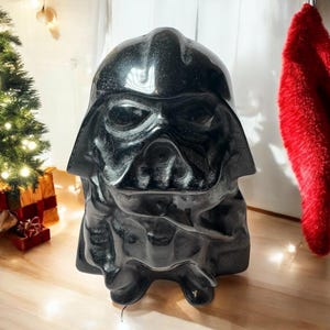 Large Black Obsidian Darth Vader (Dark Lord)  |Stunning Starr Wars-Inspired Crystal