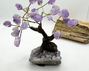 Bonsai Crystal Tree|Handcrafted Gemstone Tree for Energy and Decor