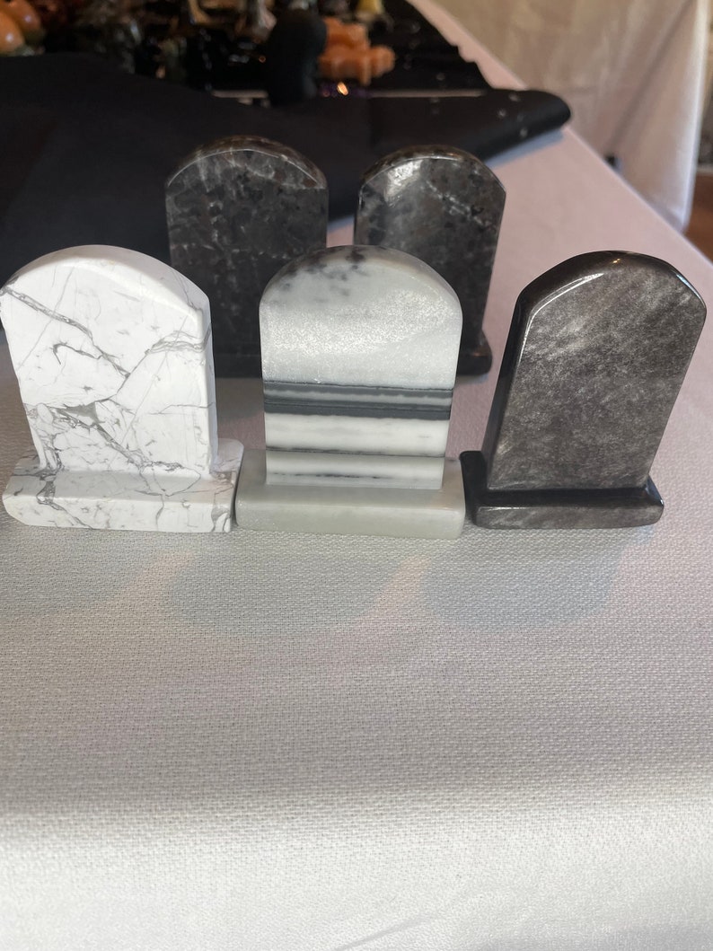 Hand Carved Crystal Tombstone/headstone in Multiple Materials Etsy