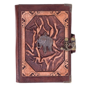 Refillable Leather Indian Elephant Journal