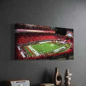 Georgia Bulldogs Canvas &quot;Sanford Glory&quot; Sanford Stadium | College | Canvas Wall Art | After Darkness Art